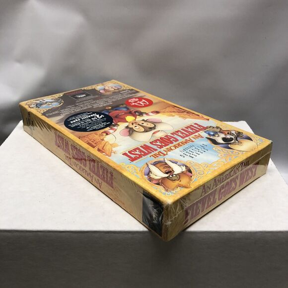 An American Tail - Fievel Goes West (VHS,1992) Steven Spielberg Watermarks OOP - Picture 3 of 4